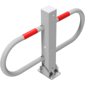 Car-park barrier | foldable with Euro | profile cylinder lock | hot-dip galvanized